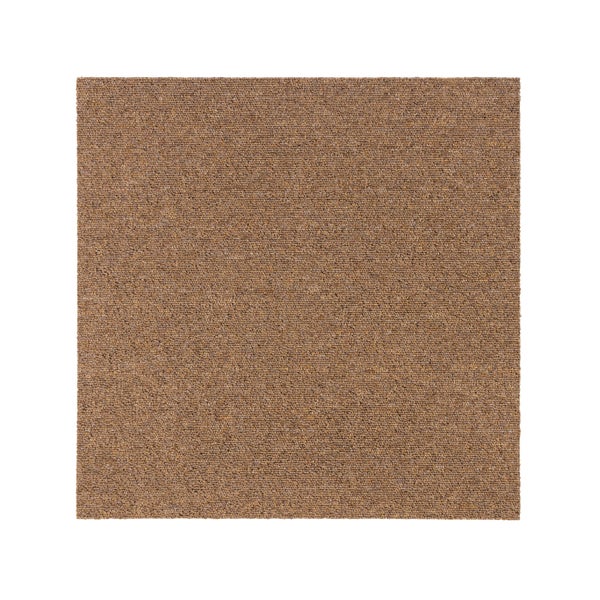 FLOORDIREKT Teppichfliese Moscow - Selbstliegend - 50 x 50 cm - Hellbraun