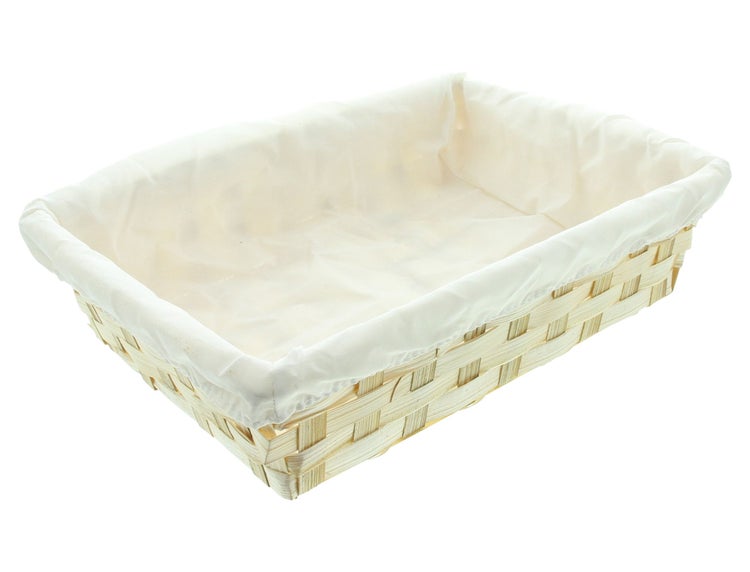 FRANK FLECHTWAREN | Bambusschale Eckig, BAMBUS, TEXTIL, 30 x 21 x 7 cm