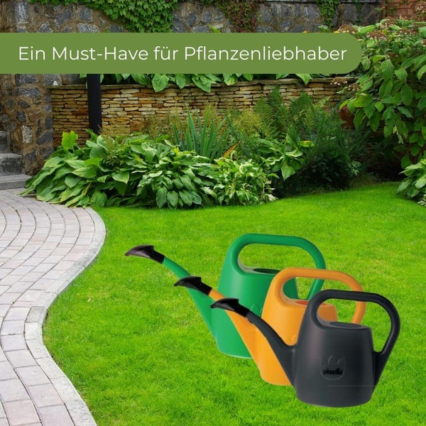 Gießkanne mit Brausekopf 2 Liter klein Kunststoff Garten Wohnung Blumen Pflanzen