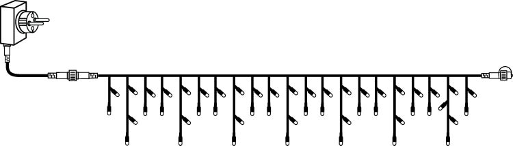 Lichterkette mit Stecker