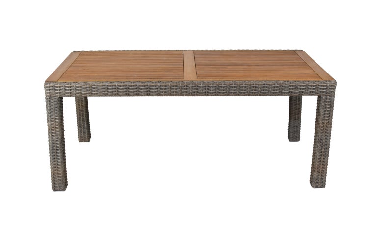 Teneriffa Gartenmöbelset 13tlg., 6 Sessel, 6 Sitzkissen, 180 x 100 cm
