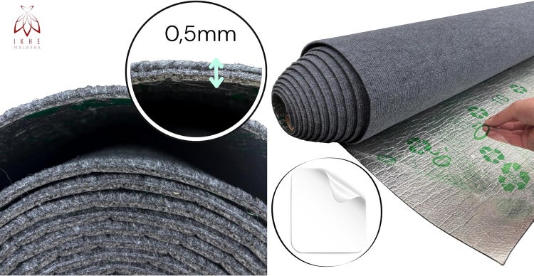 Rolle mit Trittschalldämmung, 0,5 Millimeter dick
