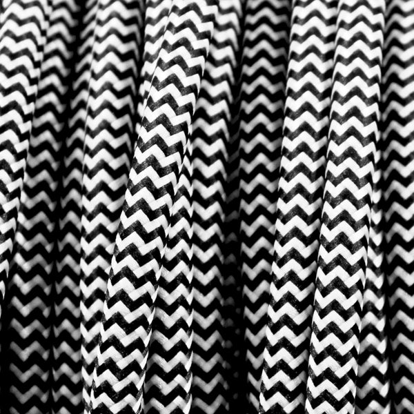 Textilkabel mit Zickzackmuster