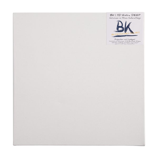 Leinwand  extra DEEP 4er Set 80x80 cm (LxB) hoher Keilrahmen weiß