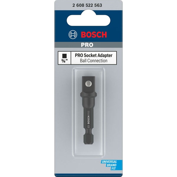 Bosch Pro Steckschlüsseladapter mit Kugelverbindung, 3/8 Zoll