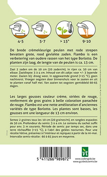 Informationen zum Anbau von Borlotto-Bohnen