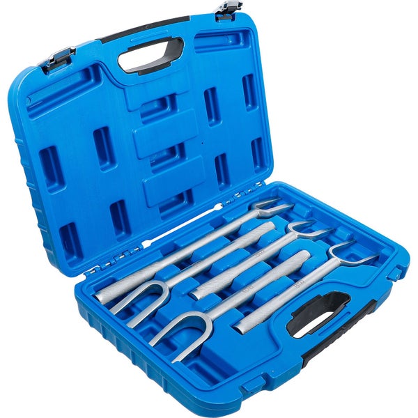 Werkzeugsatz für Gabelköpfe in einem blauen Werkzeugkoffer