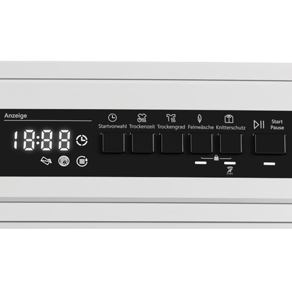 Telefunken T-11-400-W Kondenstrockner 7kg Trockner mit 15 Programmen Startzeitvorwahl & Knitterschutz weiß