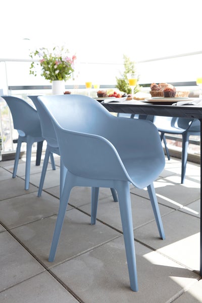 Keter Akola Gartenstuhl - 2 Stück - 55x56,5x80cm - Blau