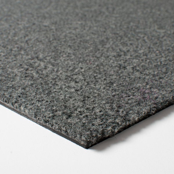 Nadelvlies Teppichfliesen in 50 x 50 cm dunkelgrau ideal für Büro Teppichfliesen selbstliegend anthrazit robust