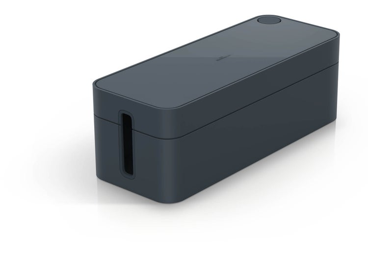 Durable Kabelbox Cavoline Box L (für 5-fach Steckdosenleiste, mit Gummifüßen, 406 x 139 x 156 mm (B x H x T)) graphit, 503037