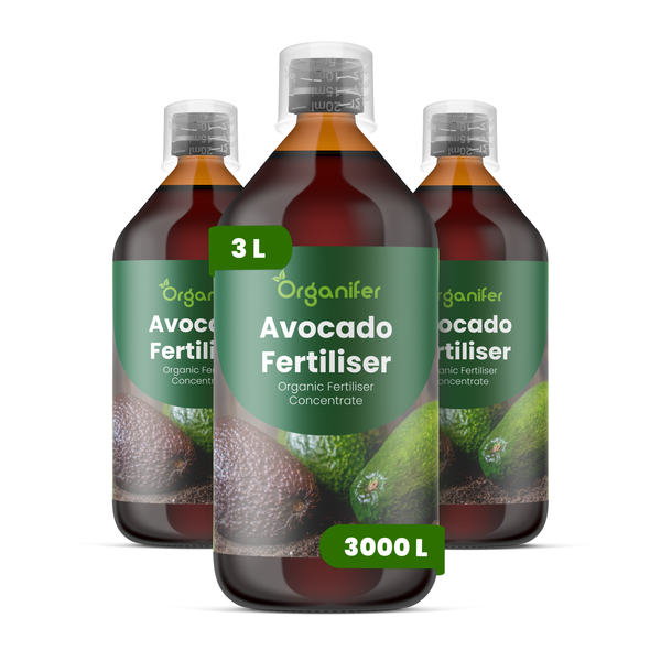 Drei Flaschen Organifer Avocado-Dünger, organisches Düngerkonzentrat, 3 Liter
