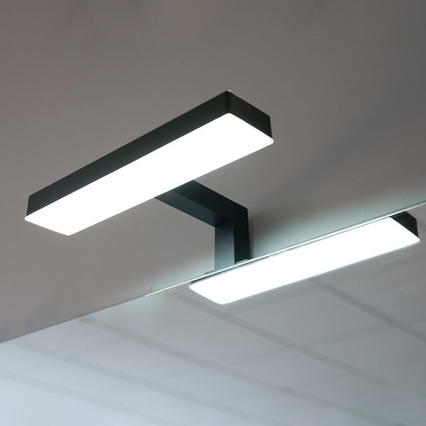 LED Lampe für Badspiegel in schwarzer Ausführung 20X5X12.5 | Nettuno