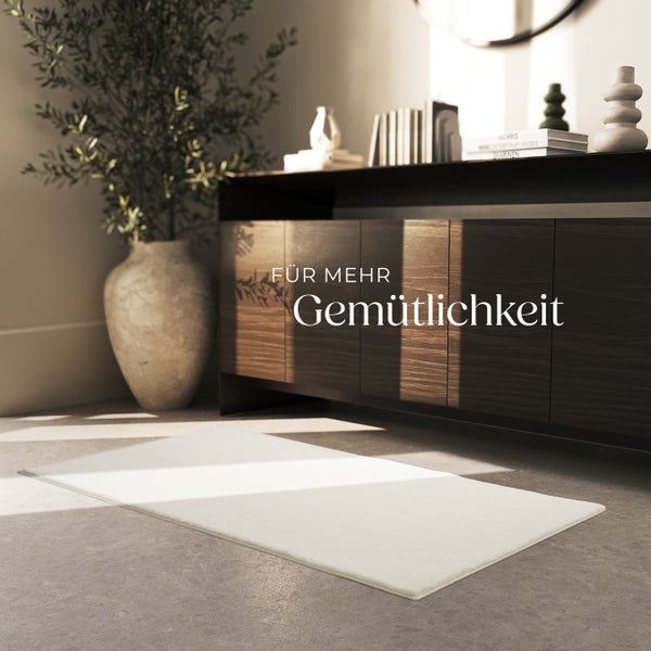 Kurzflorteppich tectake rutschfeste Unterseite verschiedene Größen und Farben 80 x 150 cm