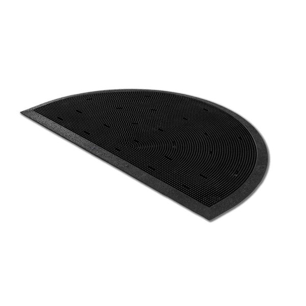 Halbrunde Fußmatte aus Gummi