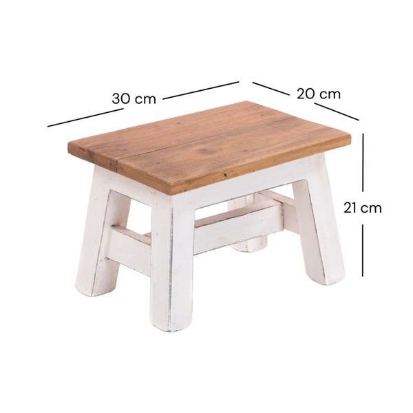 Blumenhocker Monte Mahagoni Massivholz 06 weiß-landhaus