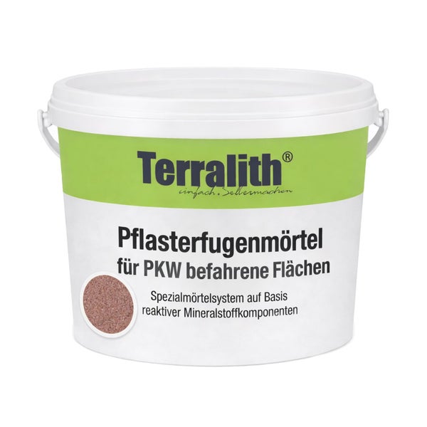 Terralith Pflasterfugenmörtel für PKW befahrbare Flächen im Eimer