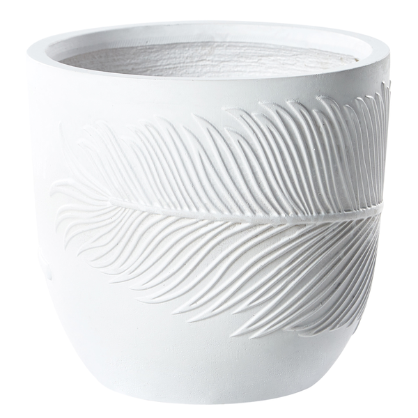 Blumenkübel FTERO 35 cm Cremeweiß