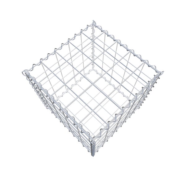 Gabione 50 cm x 50 cm x 50 cm (L x H x T), Maschenweite 10 cm x 10 cm, Spirale