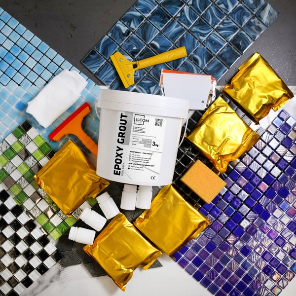 Epoxidharzmörtel zum Füllen von Fugen  - Grau -  3Kg