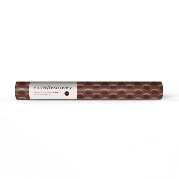 Rolle superfresco easy Vliestapete mit geometrischem Ovalmuster.