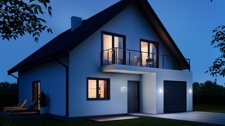 LED Außenleuchte mit Infrarotsensor und technischen Daten