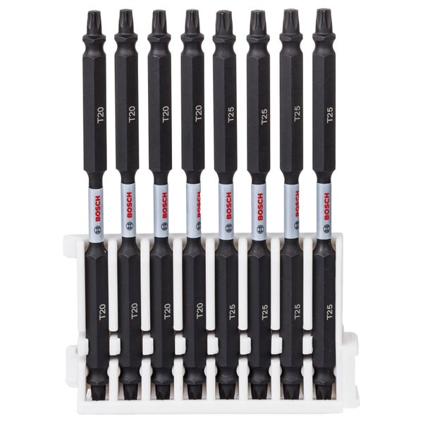 Set mit Torx-Bits T20 und T25 von Bosch in einer Halterung