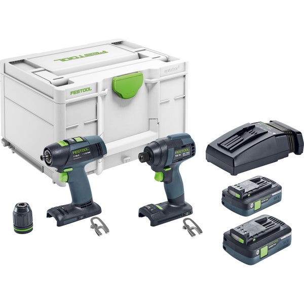 Festool Schrauber- und Bohrer-Set TID 18 HPC 4,0 I-Set T18 - 577244