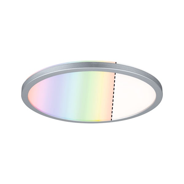 LED Panel Atria Shine Backlight rund 293mm 12W 1400lm RGBW Chrom matt dimmbar
