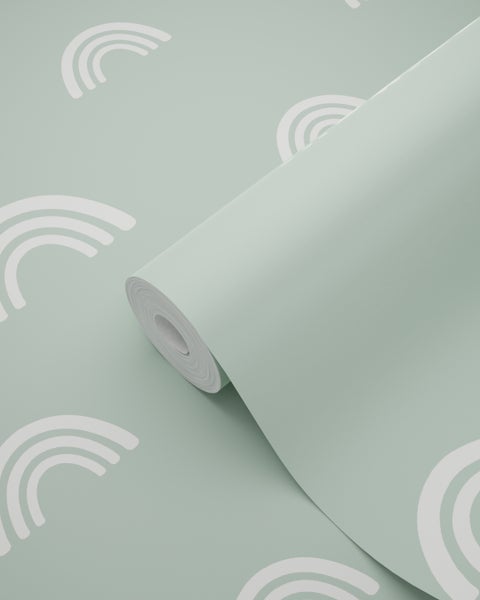 Tapetenrolle mit Regenbogenmuster