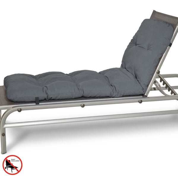 Beautissu Flair RL Rollliegenauflage 190x60x8cm Graphitgrau