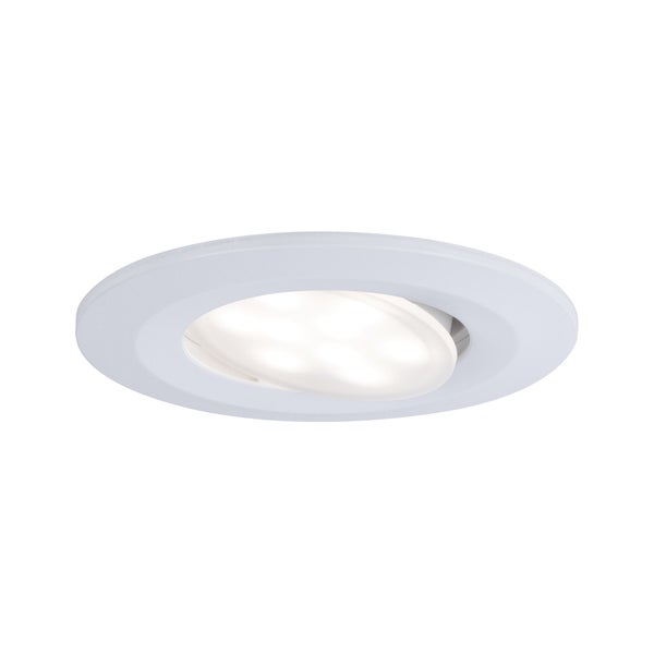 LED Einbauleuchte Calla 3er-Set schwenkbar IP65 rund 90mm 30° 5,5W 400lm 230V White Switch Weiß