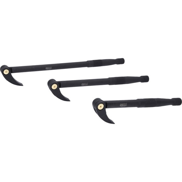 Drei schwarze Brecheisen von KS Tools