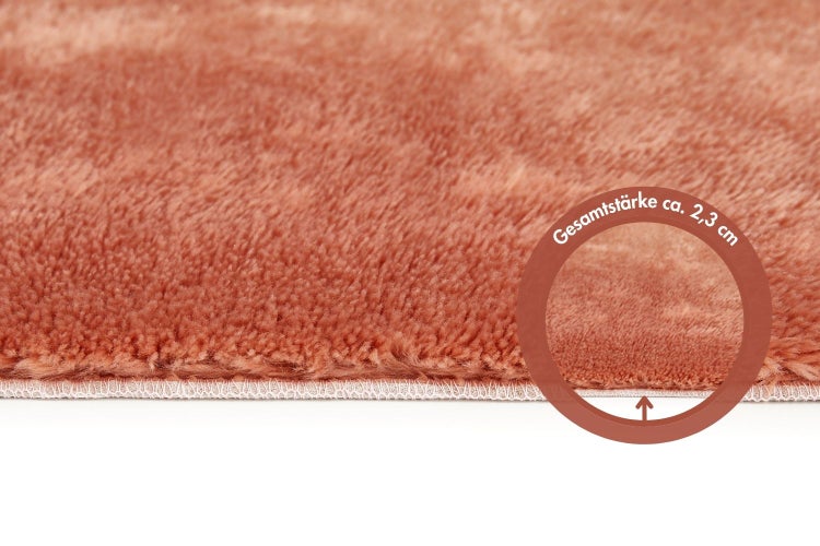 Badematte Florida 60 x 100 cm in Rostrot