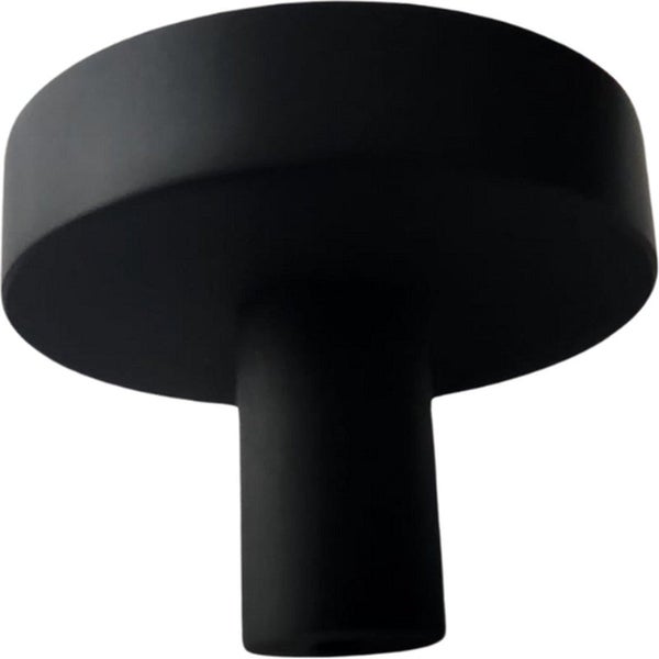 Möbelknopf / Schrankknopf Circle 40 mm Knopf rund schwarz Set 10