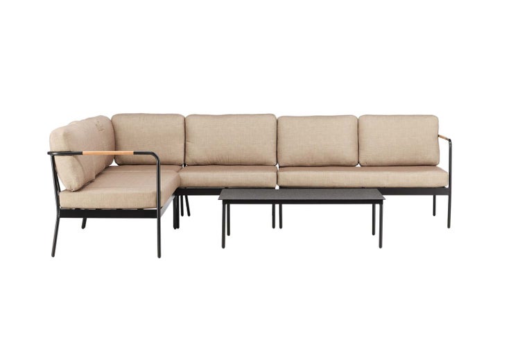 Pehnna Lounge-Set 2 Teile beige,schwarz. 70 X 120 X 40 cm
