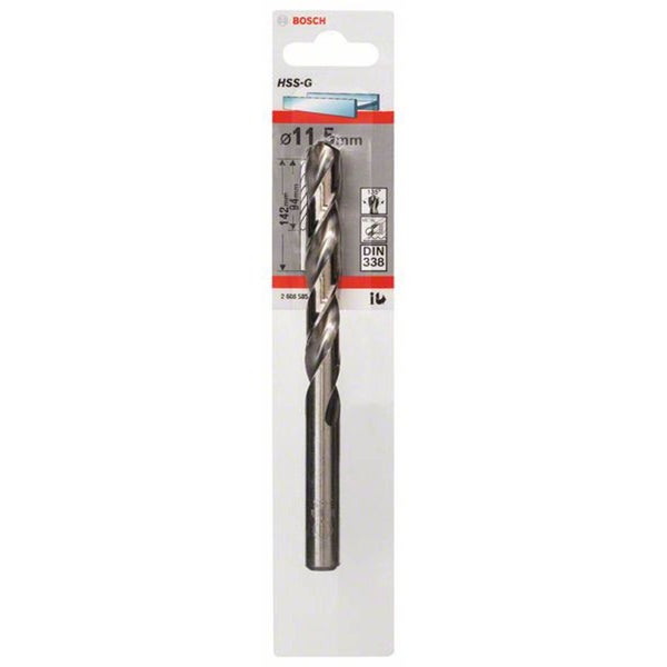 Bosch HSS-G Metallbohrer, 11,5 Millimeter Durchmesser