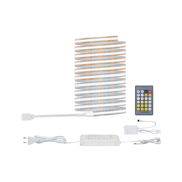MaxLED 500 LED Band mit selbstklebender Rückseite 72 LEDs pro Meter alle 8,3 Zentimeter kürzbar und einfach zu verbindender Steckanschluss