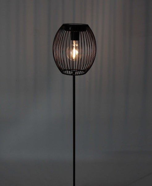 FRANK FLECHTWAREN | LED-Stecker Solar, 14,5 x 14,5 x 77 cm , METALL, KUNSTSTOFF