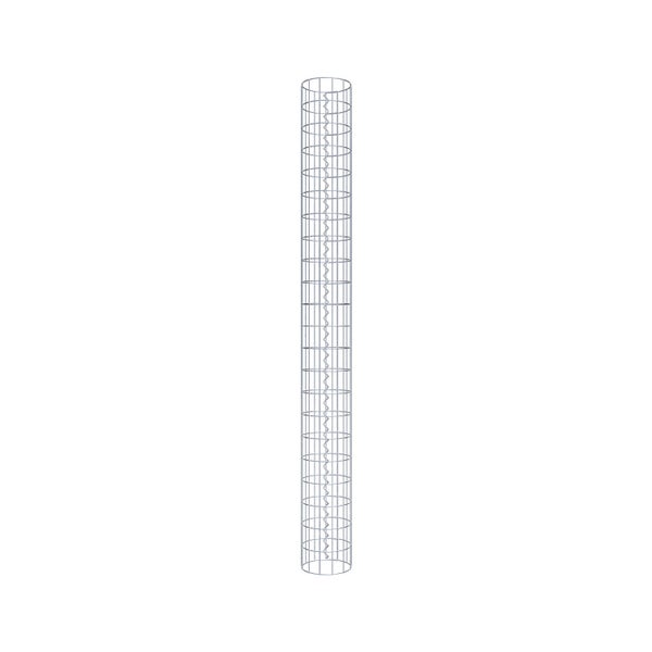 Gabionensäule Durchmesser 22 cm, MW 5 x 10 cm rund - Höhe: 2,20 m