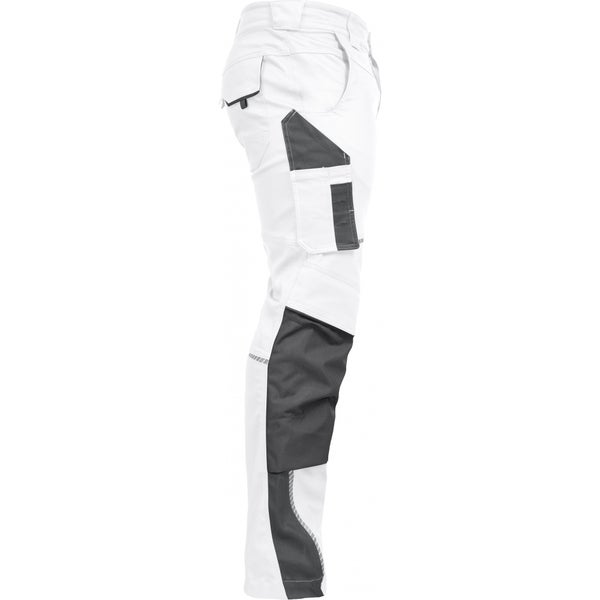 Leibwächter Arbeitshose Bundhose lang, weiß/grau Gr. 50 Herren