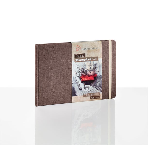 Hahnemühle Papier Toned Watercolour Book, DIN A 5 Landschaftsformat, 200 g/m²