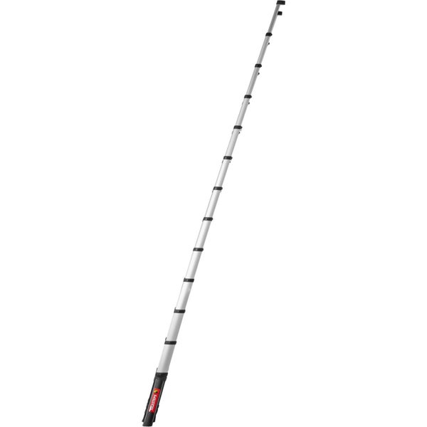 Telesteps Teleskopleiter aus Aluminium im voll ausgezogenen Zustand.