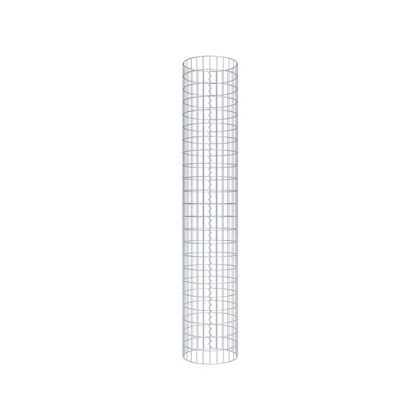 Gabionensäule Durchmesser 42 cm, MW 5 x 10 cm rund - Höhe: 2,30 m