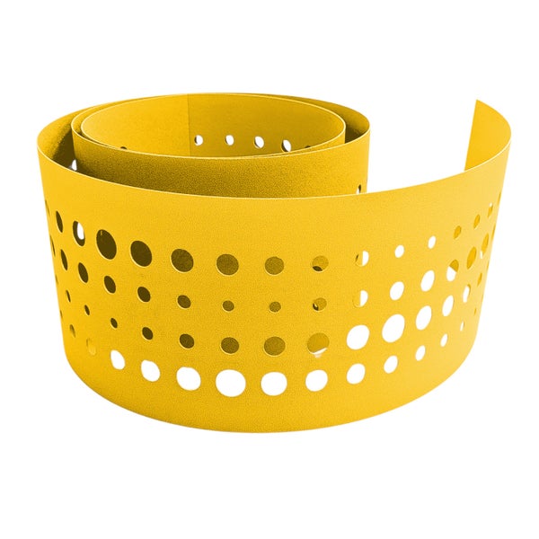 Gelochtes Drainagerohr aus Kunststoff, spiralförmig aufgerollt