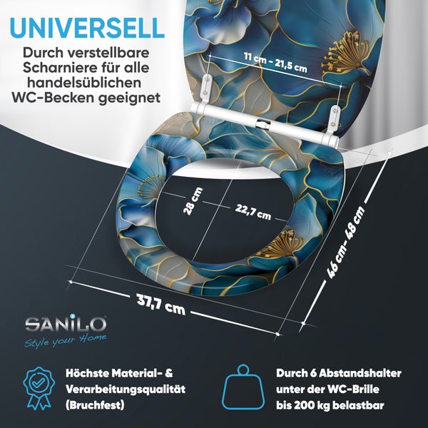 WC-Sitz mit Absenkautomatik & Top Fix Bluemara
