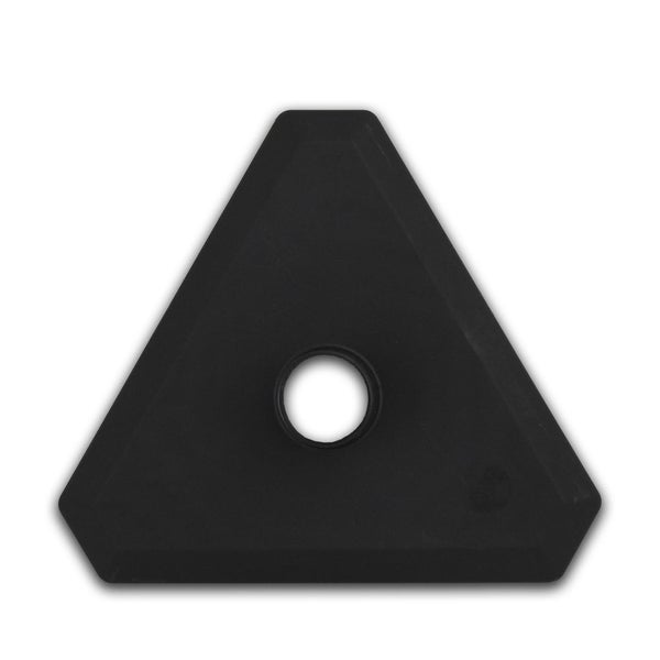 UvV GIALLI Lager Kettenpfosten Set + 6mm Kunststoffkette gelb/schwarz / 4 Pfosten + 7.5 m Kette / Befüllbar (rund)