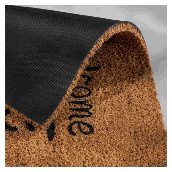 Fußmatte aus Kokosfaser mit rutschfester Rückseite