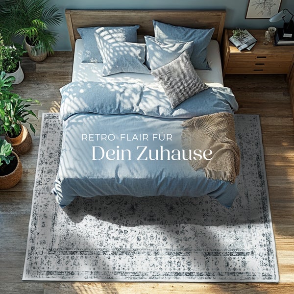 Vintage Designer Teppich tectake rutschfeste Unterseite verschiedene Größen 160 x 230 cm