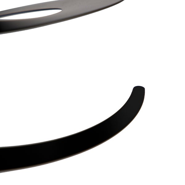 Stahl Lampenschirm schwarz 20 cm - Spirale